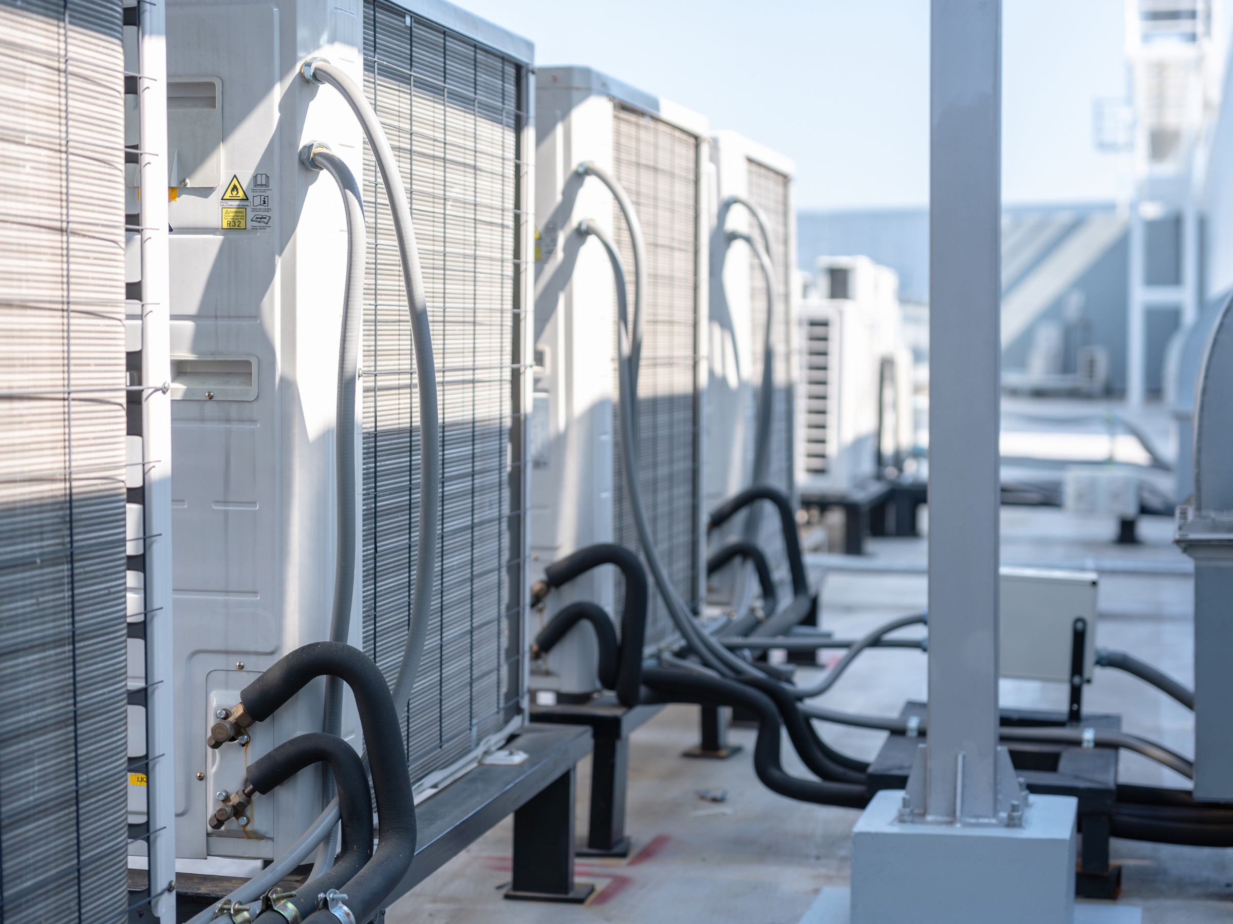 Commercial HVAC installation